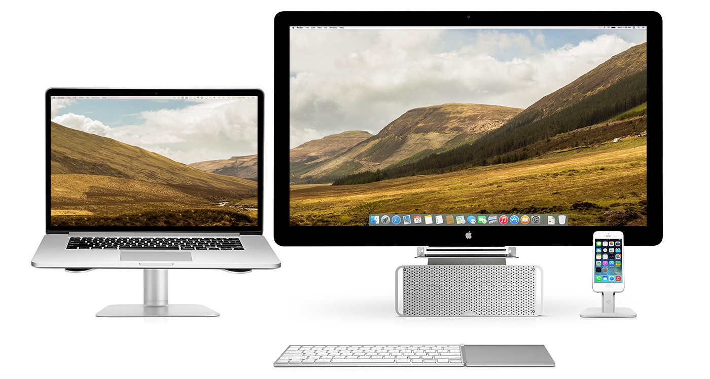 Twelve South、MacBookやiMacの解像度に最適化されたデュアルディスプレイ用の壁紙4種類を新たに公開。