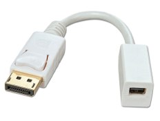 LINDY 4K対応 DisplayPort－Mini DisplayPort変換アダプタケーブル 15cm（型番：41060）