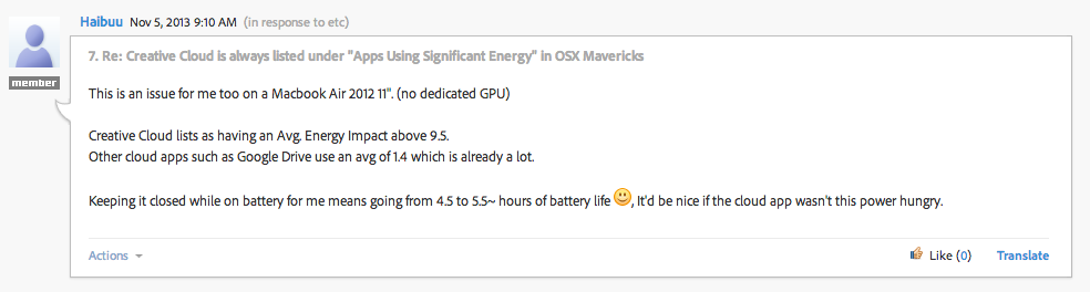 Adobe Creative Cloudがmacbookのバッテリーを浪費しているようなので調べてみた pl Ch