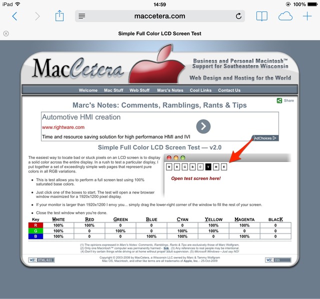SimpleFullColorLCDScreenTest