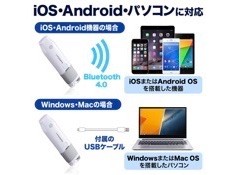 サンワダイレクト ペン型スキャナ OCR機能 USB＆Bluetooth接続 iPhone スマートフォン 対応 翻訳機能/朗読機能付 WorlsPenScan X 400-SCN031