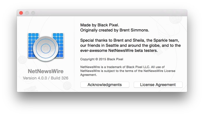 NetNewsWire-About