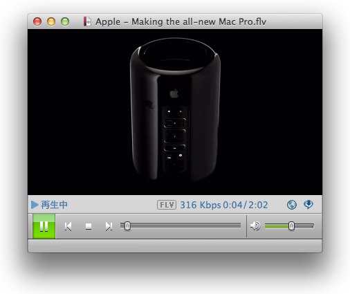 MavericksのRealPlyaerでflvを視聴