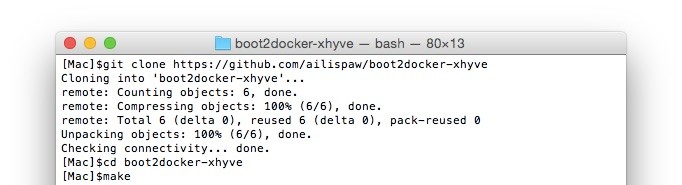 boot2docker-xhyve-make