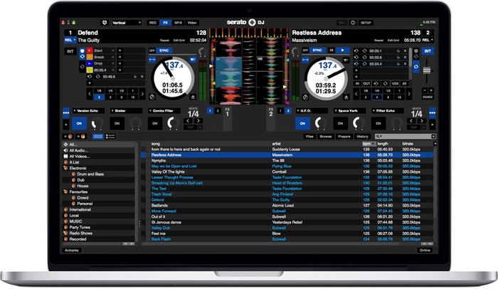 Serato-Serato-DJ-1d8-on-MacBook