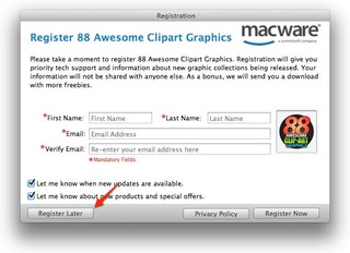 88 Awesome Clipart Graphics Register Later2