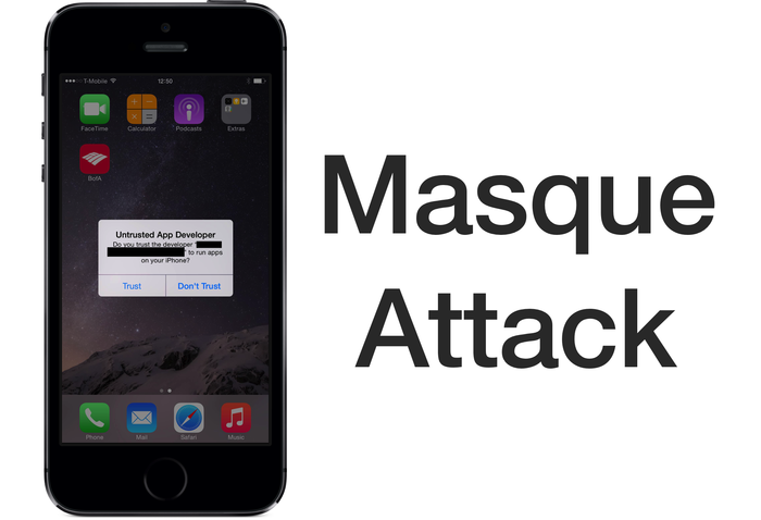 FireEye、iOSアプリをマルウェアと置換えることの出来る脆弱性「Masque Attack」がiOS 8.4で新たに3つ修正されたことを確認し、詳細を公開。