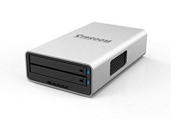 高速USB3.0/FireWire800 搭載 2ベイRAID0/RAID1/JBOD STARDOM SOHORAID MR2(MR2-WB3-6G)