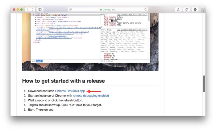 auchenberg-chrome-devtools-app-GitHub