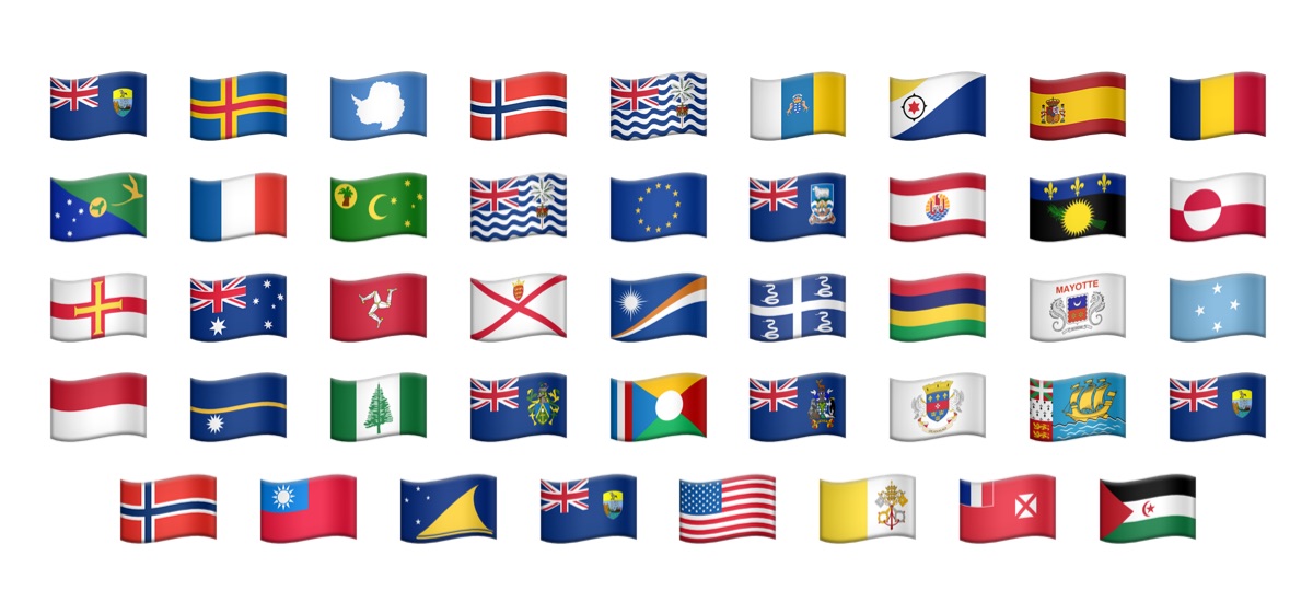 Apple Ios 9でeuやバチカン市国など44ヶ国の新しい国旗 絵文字を追加 pl Ch