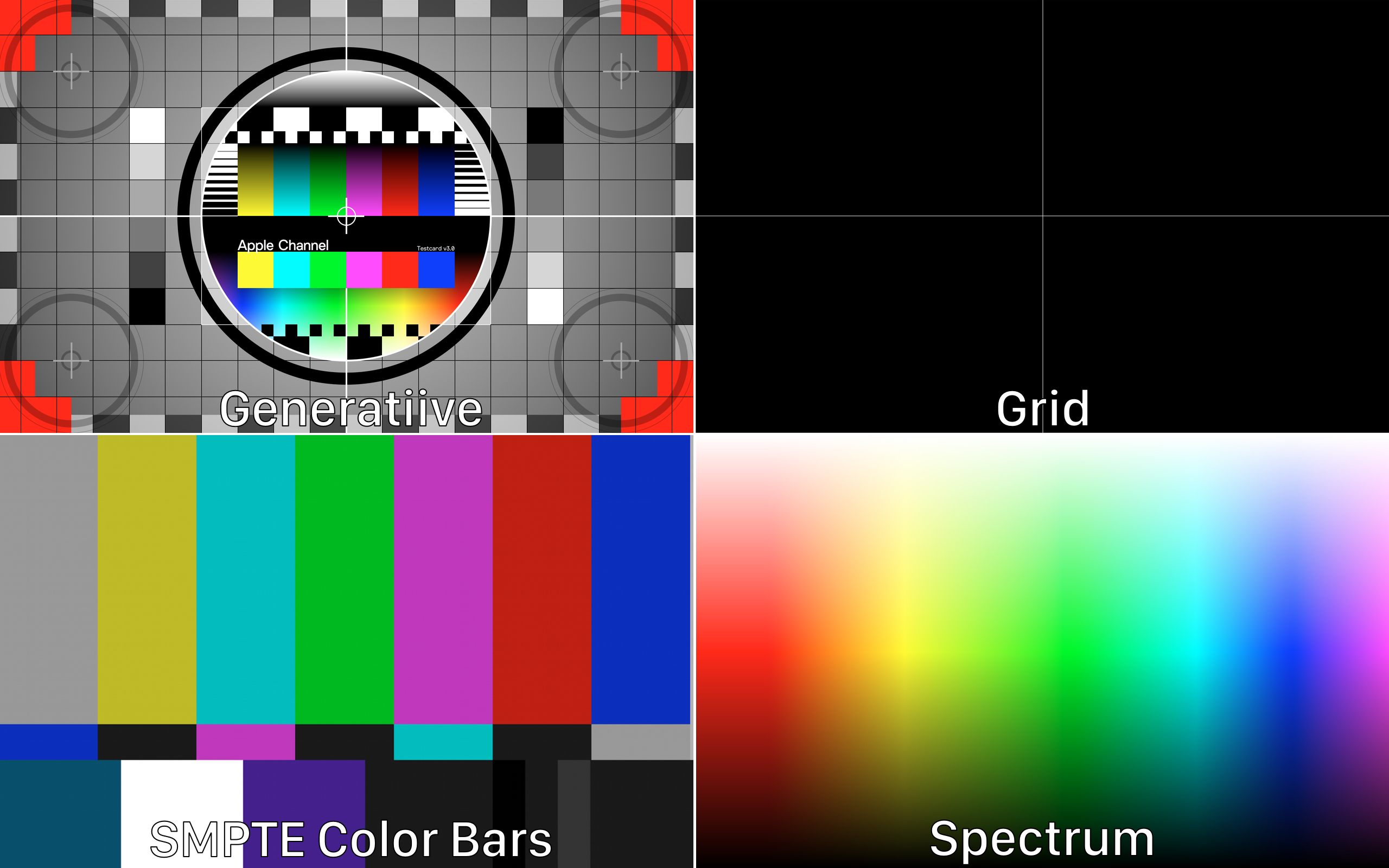 Macのディスプレイにテストパターンを表示してくれるユーティリティアプリ Testcard App が無料セール中 Aapl Ch