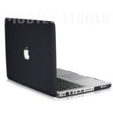 MacBook Pro 13インチ用 マット ハードケース 《全12色》 ブラック（黒） [MOBILE STUDIO]