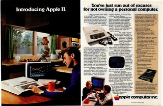 AppleII最初の写真広告 Byte誌1977年6月号