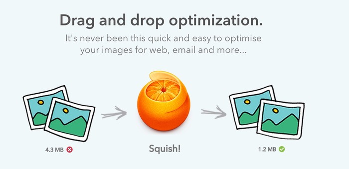 PNGやJPEGファイルをドラッグ＆ドロップするだけで画像ファイルを圧縮してくれるMac用アプリ「Squish」がMacAppStoreに登場。