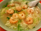 黄鶴楼-蝦仁湯麺(小エビそば)