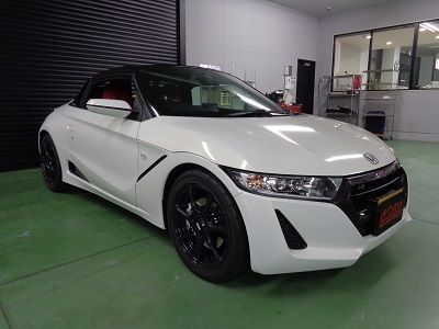 Ｓ６６０無限　エンスタ取付・カーボンシート貼り込み・ドラレコ取付