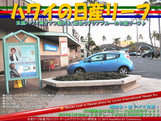ハワイの日産リーフ@日産リーフ改造01