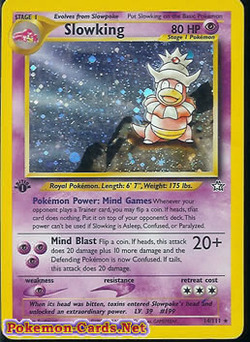 ポケモンカード旧裏】痛恨の翻訳ミス?英語版のヤドキング(neo1 ポケモンカード旧裏】痛恨の翻訳ミス?英語版のヤドキング(neo1