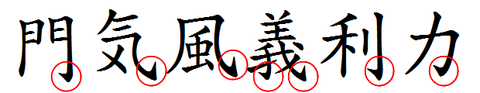 はねる漢字