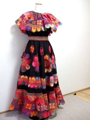 黒地アップリケ