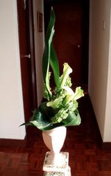simple green bouquet
