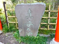 真姿の池石碑