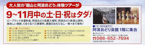 眉山と阿波おどり 体験ツアー