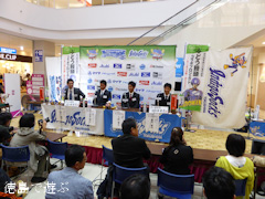 2014NPBドラフト会議 徳島インディゴソックス指名記者会見