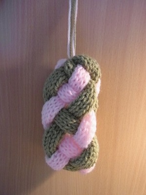 無料編み図 リリアンで四つ編みタワシ リンク あーちゃの手作り部屋