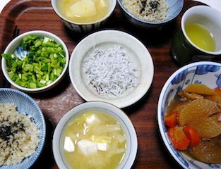 シラスとカブの菜