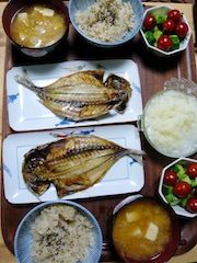 ほとんど定番の朝定食