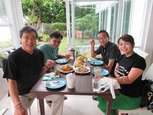 ランチはシーフード