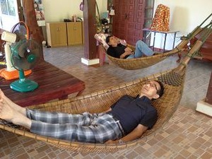 ハンモックが良いねぇ