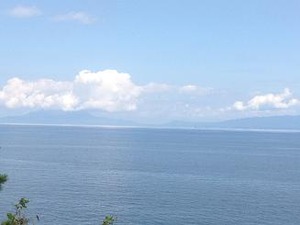 おぉ〜大隅半島が見える