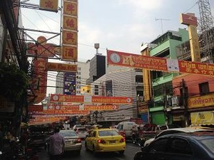 春節間近のチャイナタウン