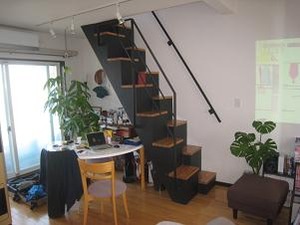 Nちゃんの部屋にもパキラの木が