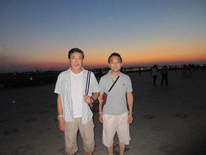 メコンの夕陽