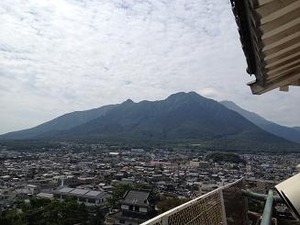 天守閣から展望
