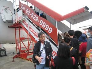 いざ機上