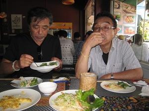 ランチは野菜がいっぱい