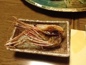 焼きエビも絶品