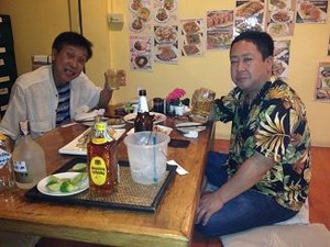 2週間ぶりの深夜呑み会