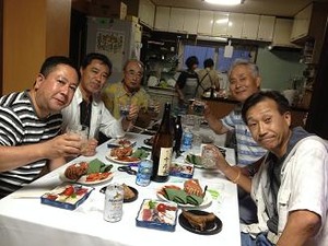 M氏宅でお弔い晩餐