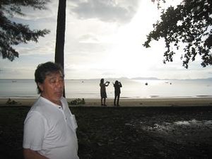 海辺を散歩