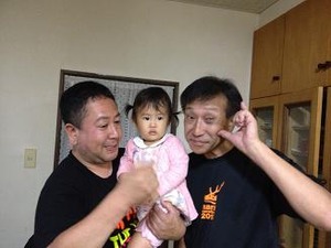 KとN大将とスリーショット