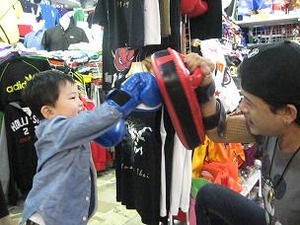 ミット打ち