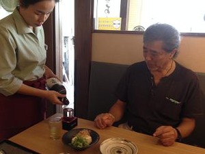 蕎麦には日本酒