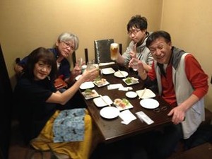 年に一度の息子と友人夫婦との酒席