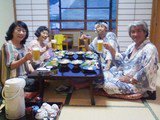 温泉でK氏と朝まで呑む