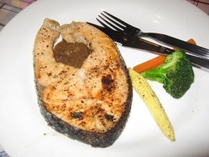 サーモンステーキ